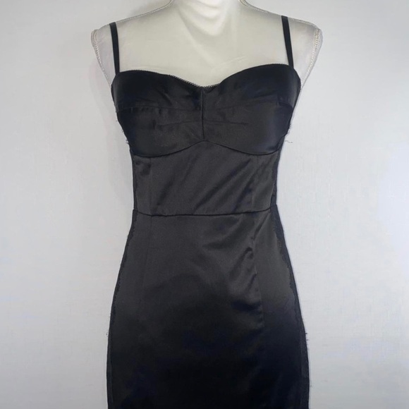 Guess Super Sexy Black Body Con Fitted Mini Dress - Picture 2 of 16